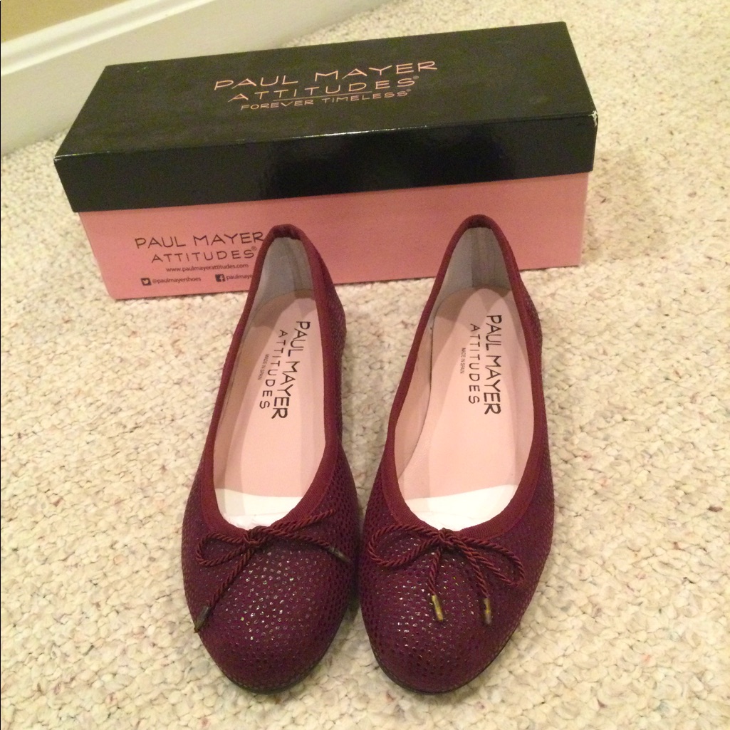 Paul Mayer Attitudes Ballet Flats  Brand New